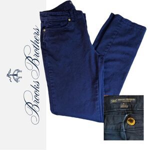 Brooks Brothers 346 Caroline Fit‎ 5-Pocket Twill Navy Blue Pants - Size 4
